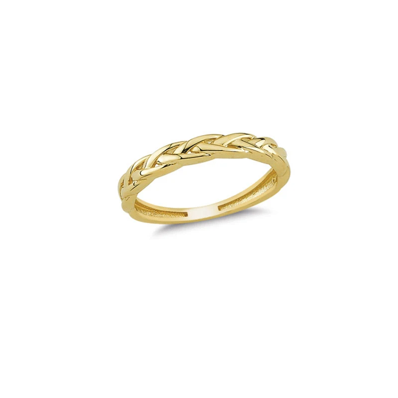 14K Solid Gold Classy Ring for Women