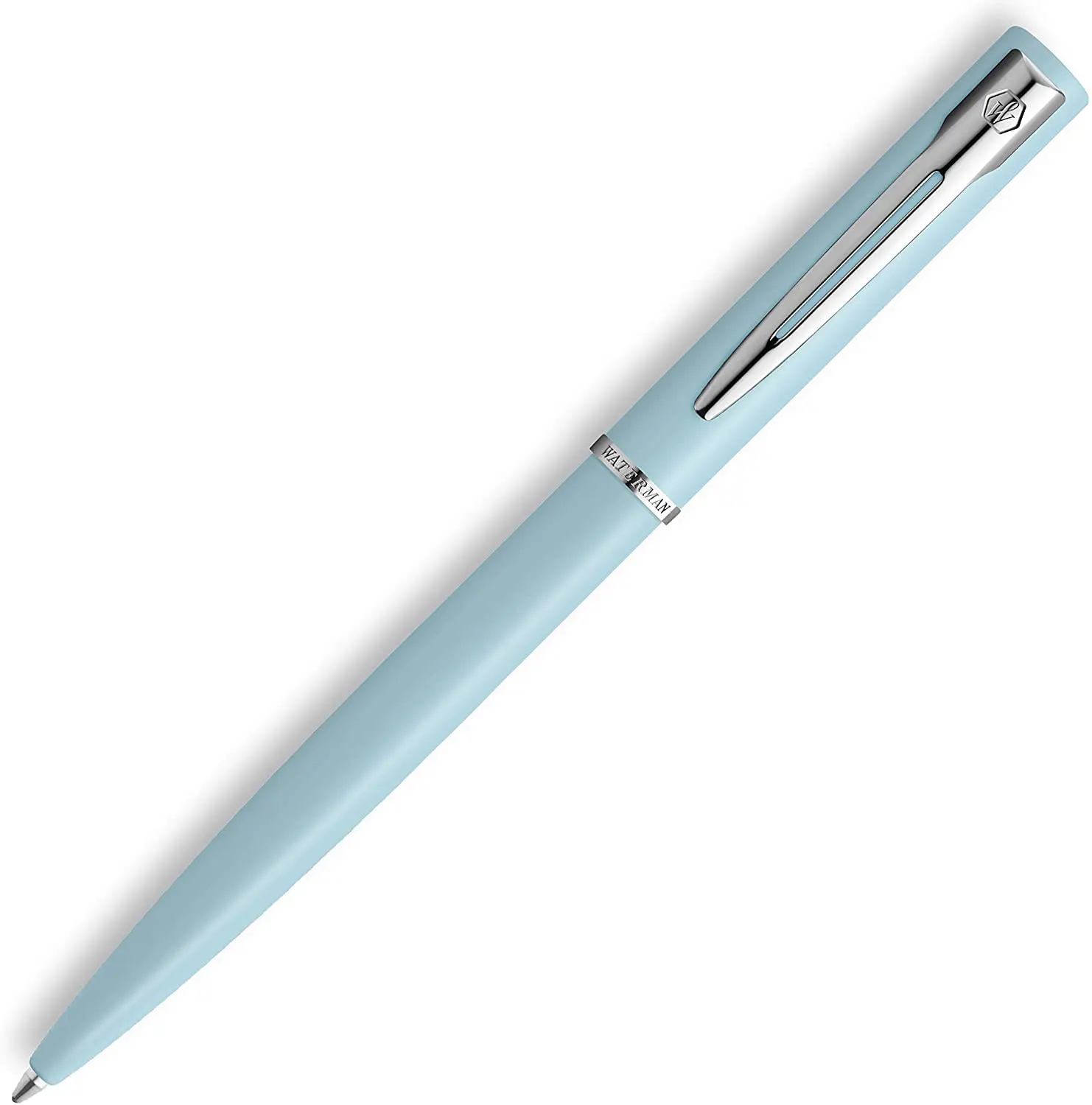 Waterman Allure Ballpoint Pen, Matte Lacquer with Chrome Trim, Medium Point ,Blue Ink , With Gift Box,Luxury Pen