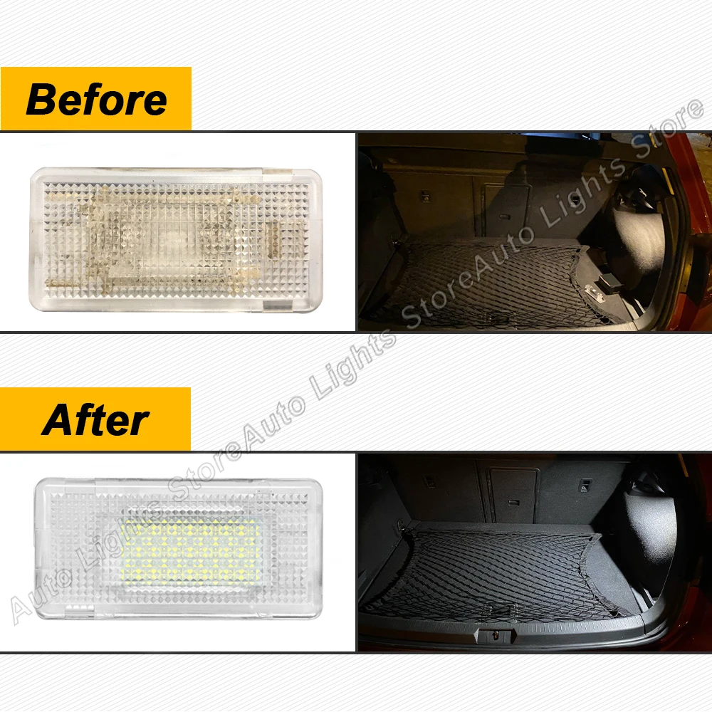 1PC LED Trunk Light For BMW E46 F20 E90 F10 E60 F30 E84 E38 E39 E87 E84 Interior Luggage Glove Box Footwell Lamp High Brightness