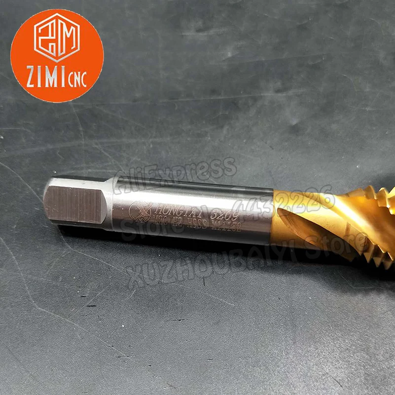 M20*2.5 High-quality Titanium-plated Spiral Groove Machine Tap For Machining Stainless Steel HSSE Tap Drill Threading Tool Screw