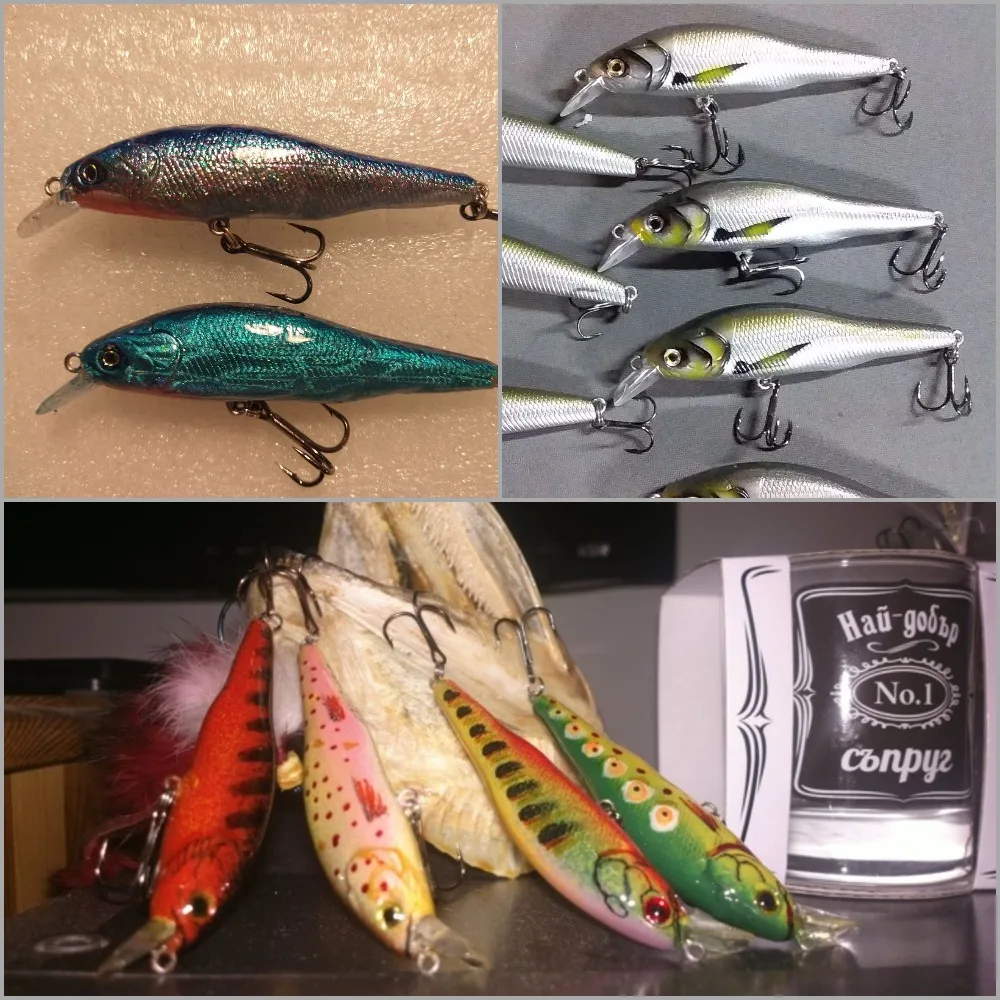WLure Crankbait transparente 8,5 cm – Señuelo sin pintar para personalizar - imagen 4