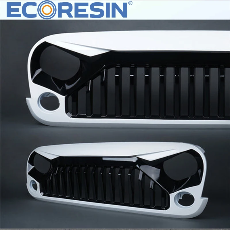 Matte Black Offroad  For Wrangler 2007-2017  JK 4*4 Jeep Auto Parts Front  Bumper Grilles  White