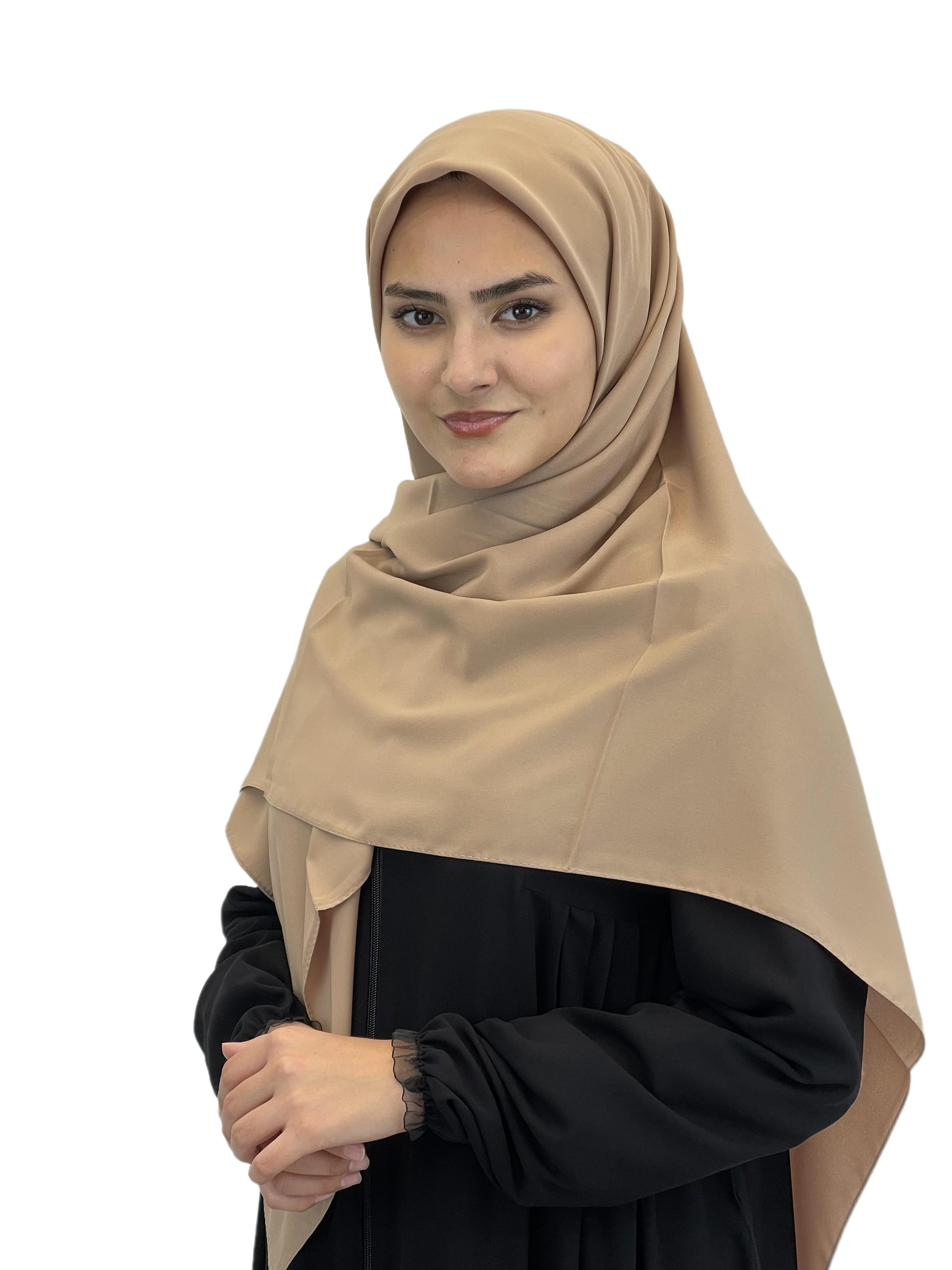 

Luxury Medine Silk Hijab, Headscarf for Women, Wrinkle-Free and Soft Scarf, Specially Made for Muslim , On Sale