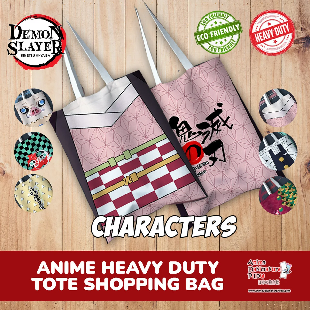 Hobby Express Anime CHARACTERS Special Edition Reusable Anime Heavy Duty Shopping Tote Bag ADP-037