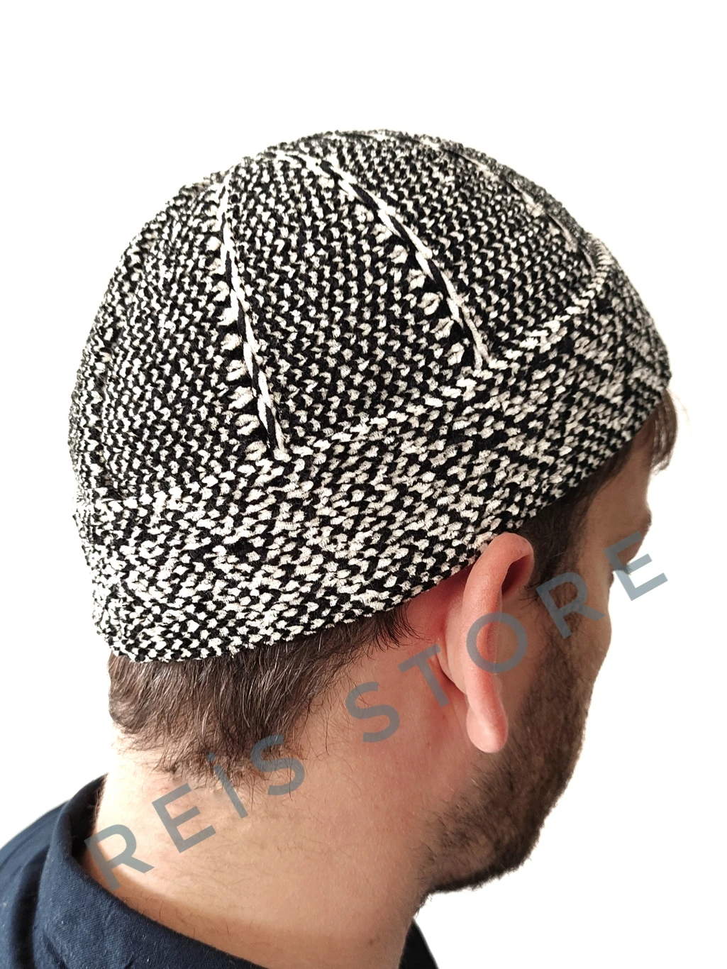 3 Pcs Mannen Moslim Gebed Hoeden Groothandel Chenille Fluwelen Breien Skullcap Islamitische Hoofd Solid Casual, Winter Cap