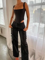 Corset Bandage Top Women Black Camisole Short Cropped Tank Tops 2023 Summer Sexy Elegant Nightclub Evening Party Female Clothes - Image 2