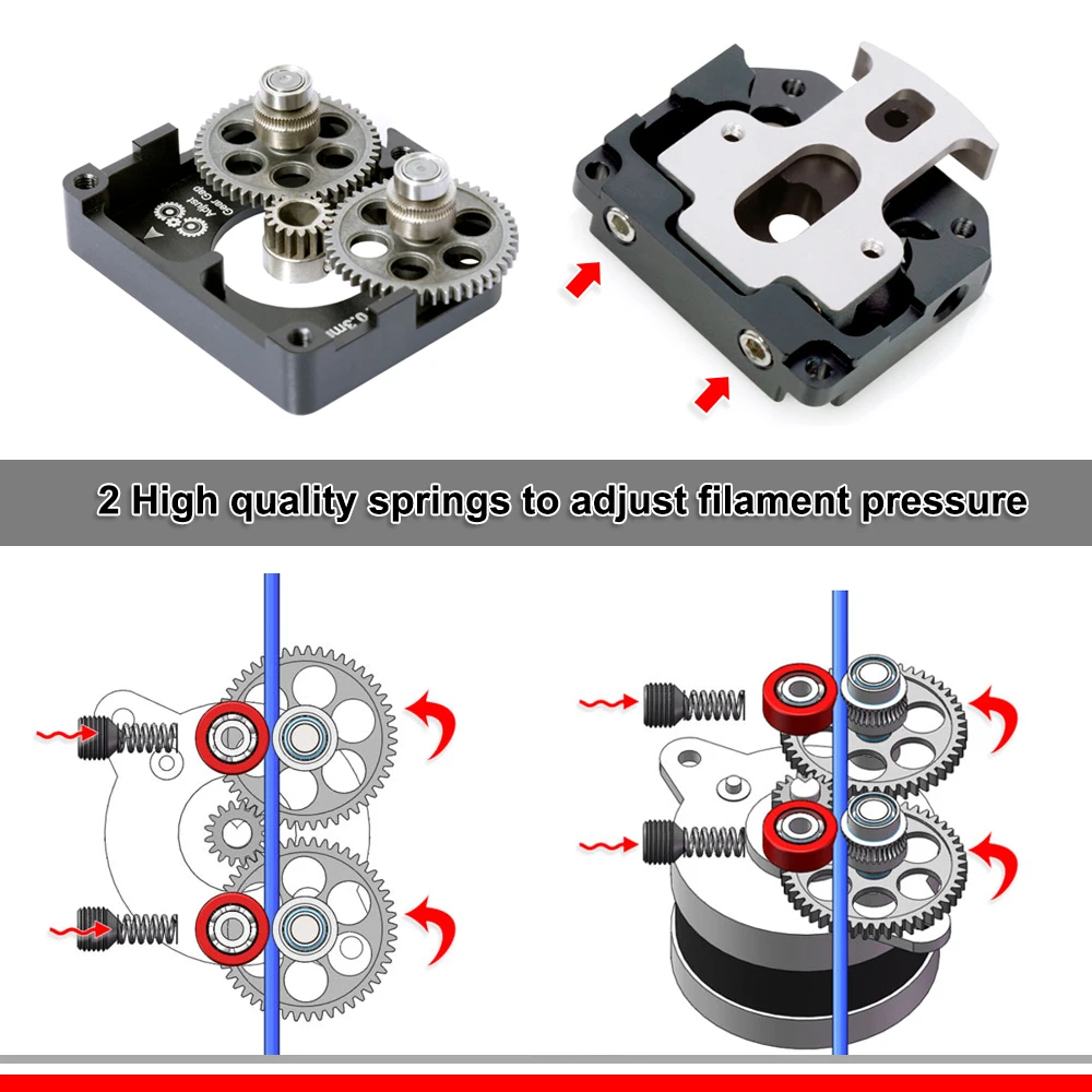 Imagem -06 - Toda a Extrusora Direta do Metal para a Impressora 3d Dm1a-conjunto Omg V2s 36 Ângulo da Etapa do Motor Movimentação Dupla Termina Atualização 0.9 °