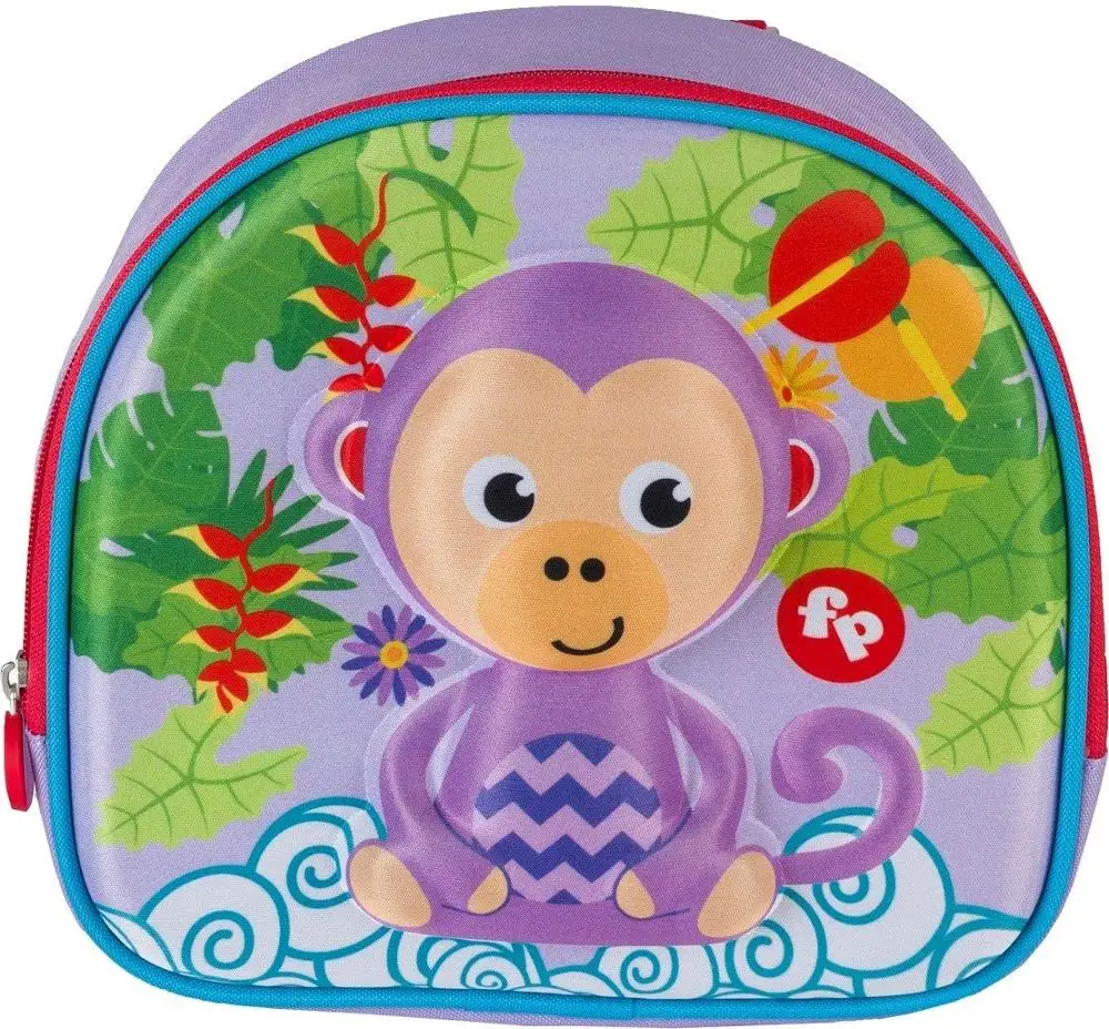 Fisher-Price 3D Monkey Mini Kindergarten Bag animal kids backpacks brand design girls boys backpack Toddler kids neoprene school