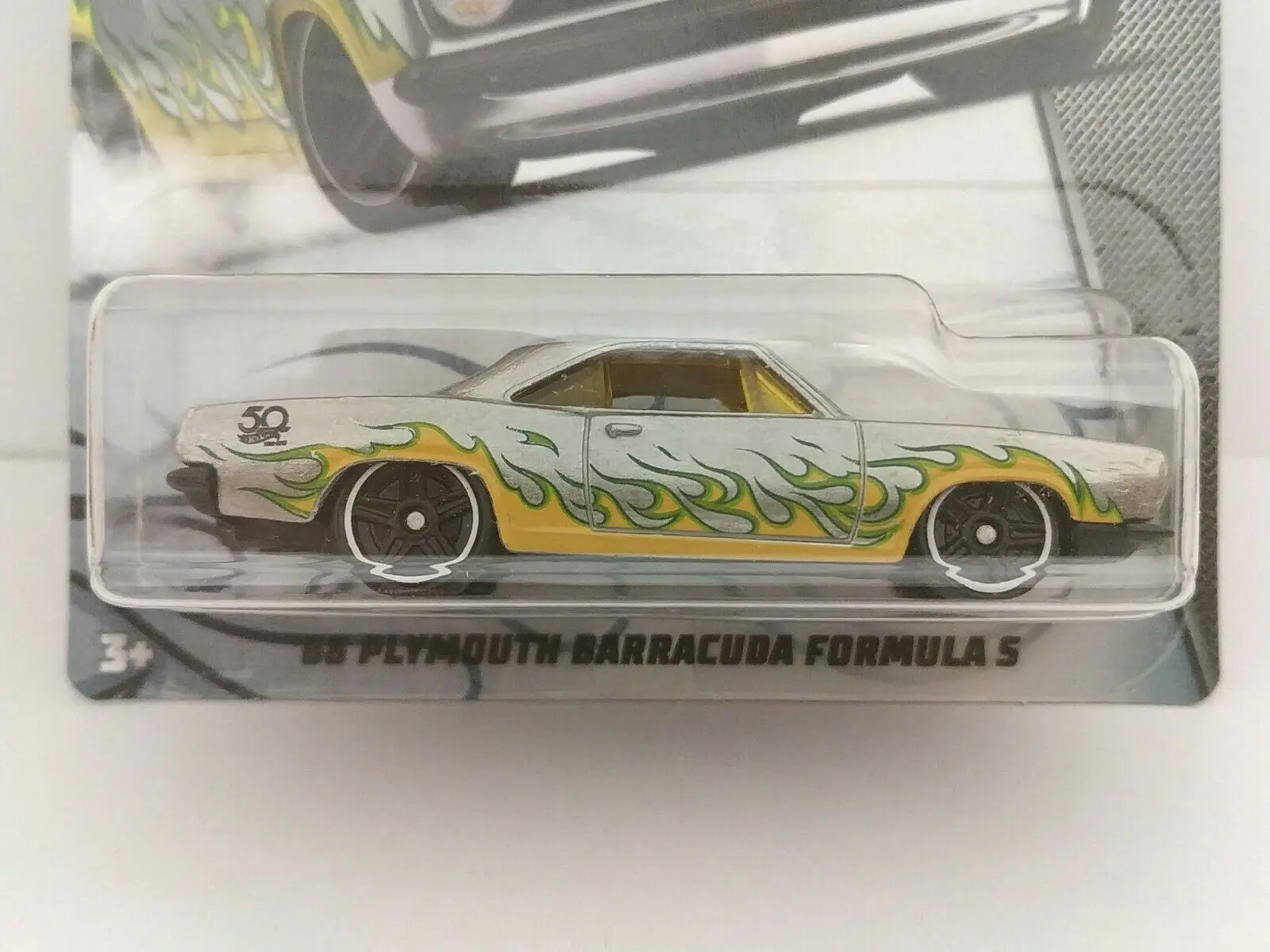 1/64 PLYMOUTH BARRACUDA FORMULA S 68 ZAMAC HOT WHEELS 50TH scale