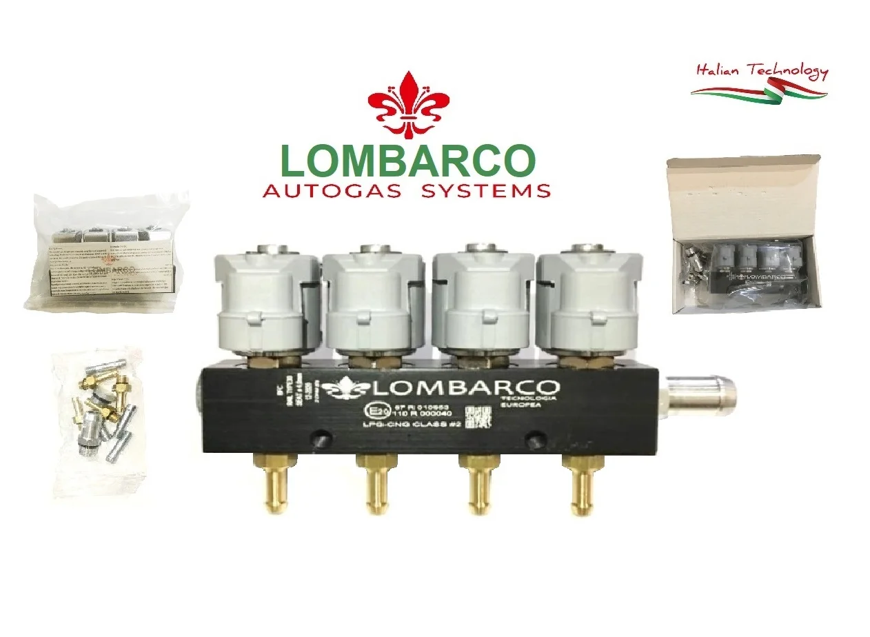 Lombarco LPG CNG GPL Maxi Injector 2 ohm BFC (BIG FLOW CAPACITY) for Lovato Landi KME Zenit Stag Versuz Alex Valtek Rail type