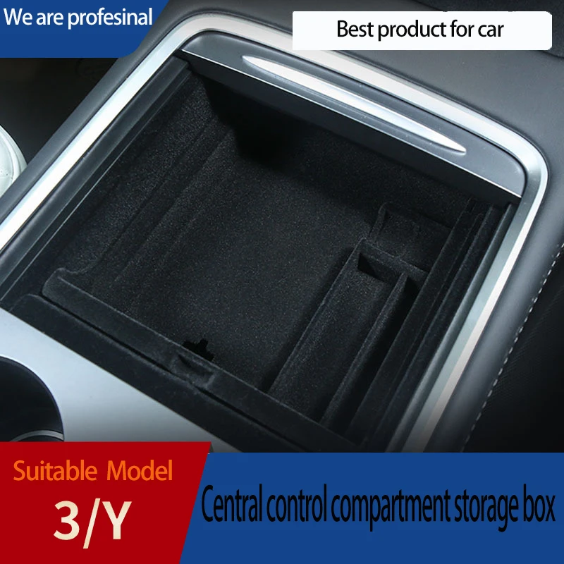 

For Tesla Model 3 Y Car Central Armrest Storage Hidden Box Underseat Box Center Console Case For Model 3 Y 2021/2022 Accessories