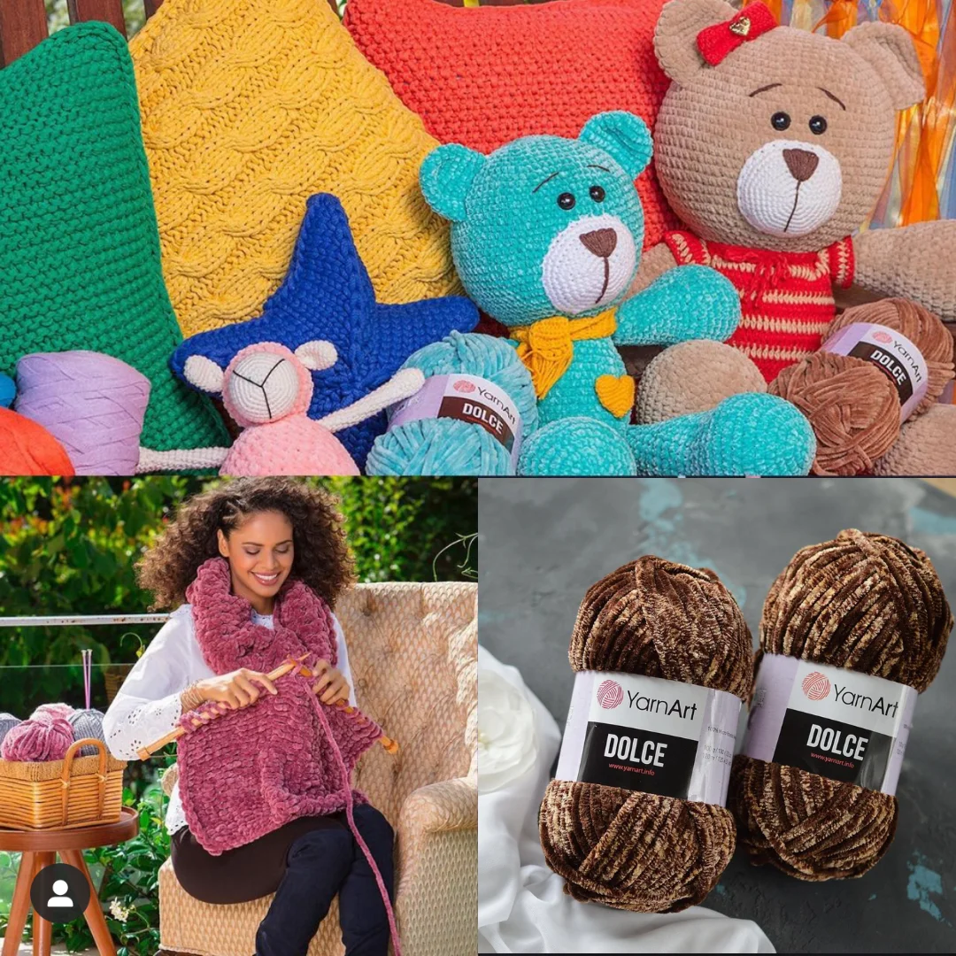 Yarnart Dolce aksamitny przędza do robótek ręcznych 100 gr DIY lalka Amigurumi Baby dzianina koc ponczo sweter beanie