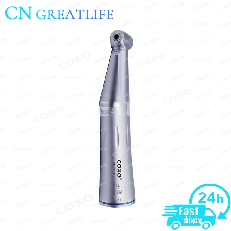 CX235-1B 1:1 Inner Channel Contra Angle Dental Handpiece Low Speed Coxo Handpiece Contra Angle