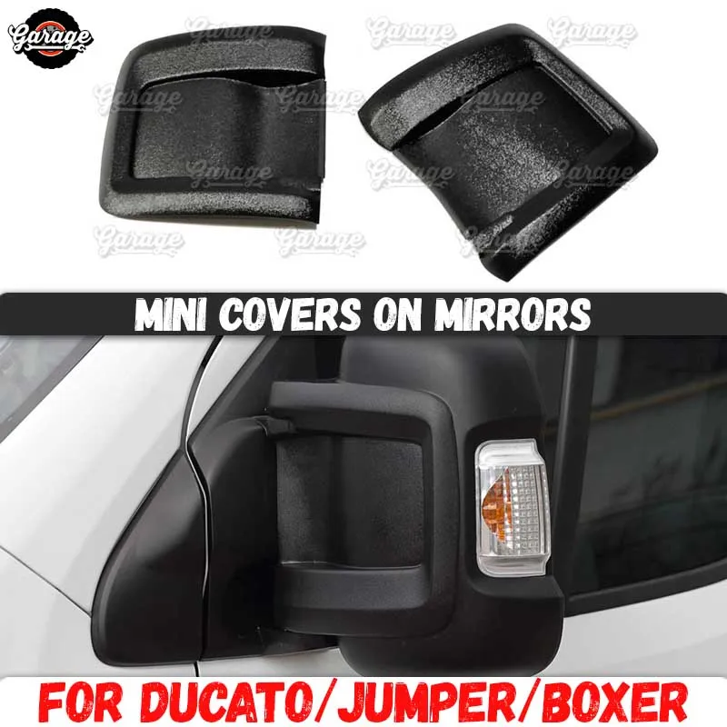 Mini covers on mirrors case for Peugeot Boxer 2006-2013 / 2014-2018  ABS plastic accessories guard protective plate car styling