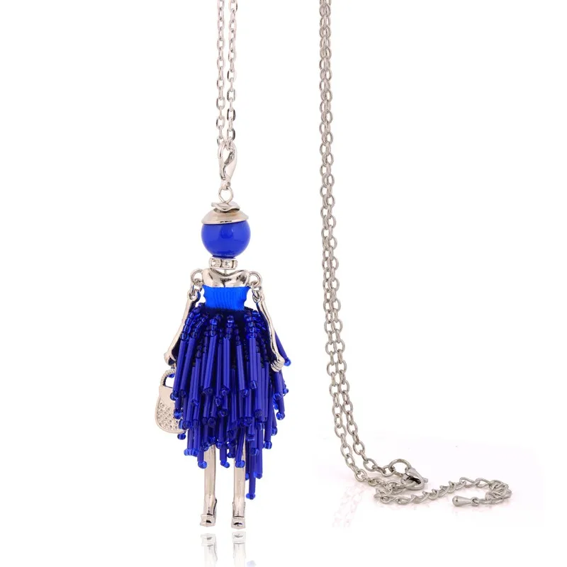 Lovely Fashion Women Tassel Necklace Trendy Pendant For Lady Charm French Female Jewelry Store Christmas Gift Wholesale