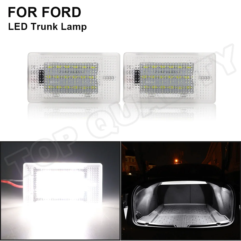 For Ford B-Max  C-Max Escort Fiesta Focus Fusion Galaxy Granada Sierra Escort LED Interior Boot Trunk Luggage Compartment Light