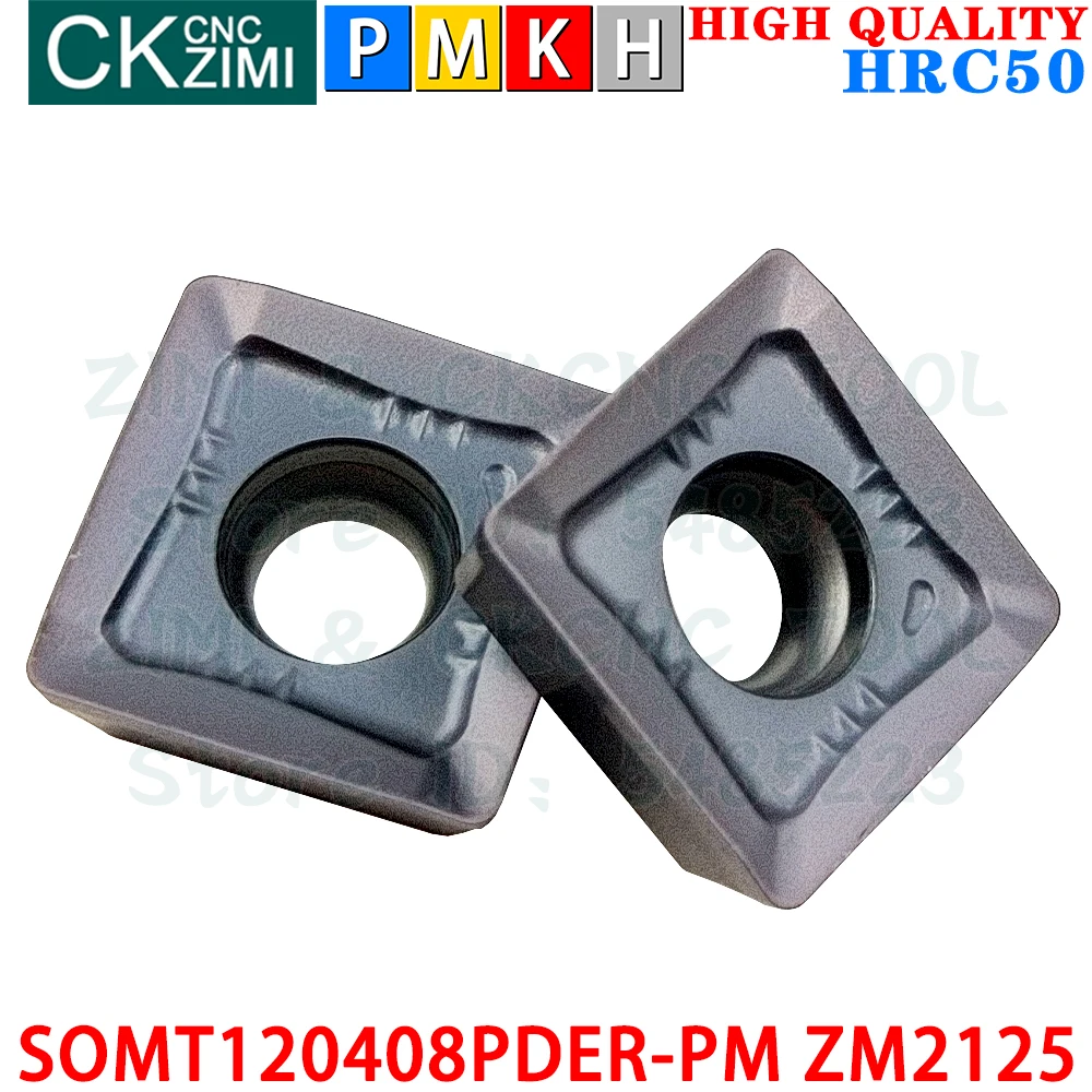 SOMT120408PDER-PM ZM2125 SOMT 120408 PDERカーバイドインサートフライス盤工具高品質CNC金属旋盤フライス盤鋼およびステンレス鋼および鋳鉄用の割り出し工具
