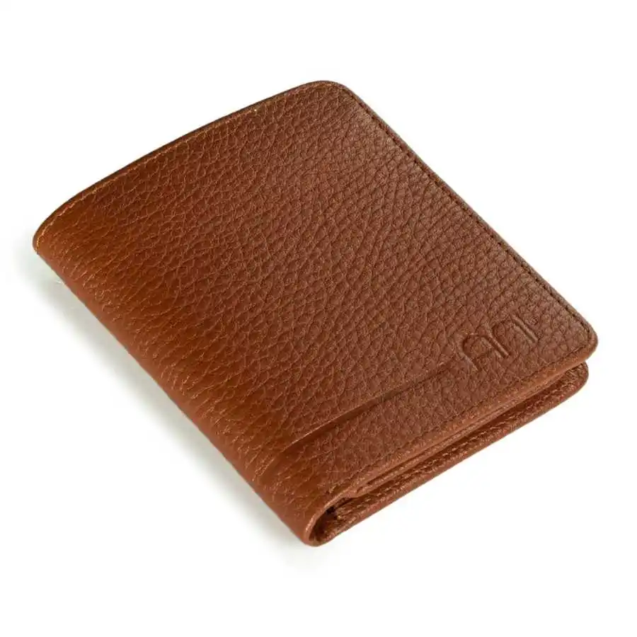 

Genuine Leather Functional Trifold Classic Mens Wallet Tan Holder Wallet Personalised Men's Wallet With Zipper Vertical Wallet