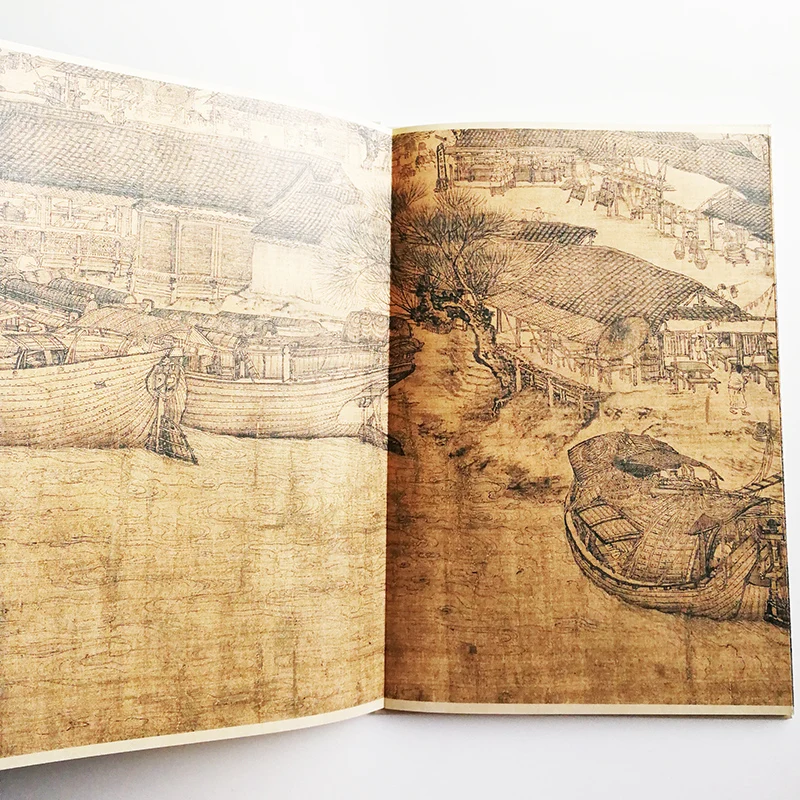 Along the River During the Qingming Festival by Zhang Zeduan (Song Dynasty) Traditional Chinese Painting Series Art Book