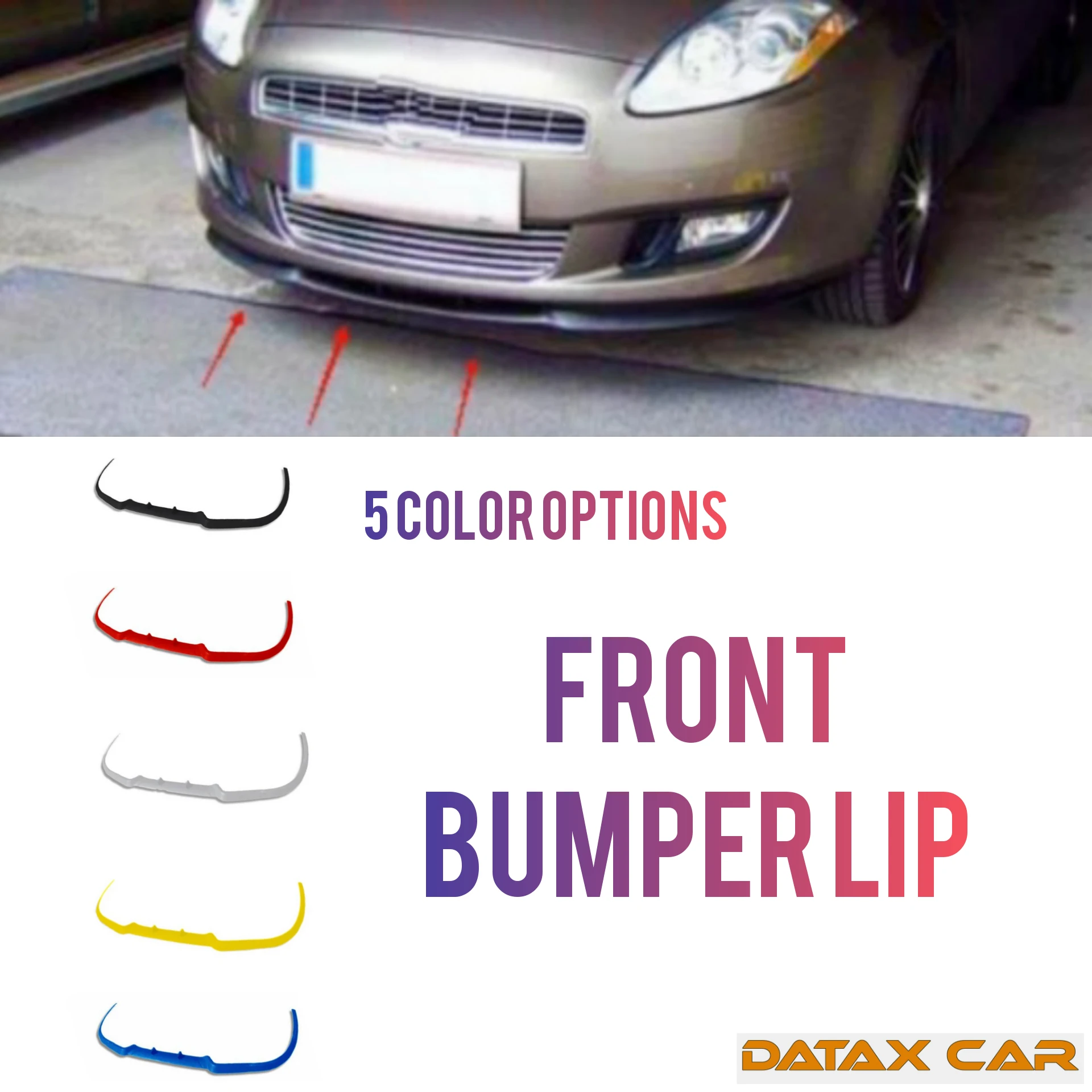 For Fiat Bravo CUPRA R FRONT SPOILER FRONT BUMPER LIP Spoiler lip universal 3pcs body kit Sport ​accessory tuning