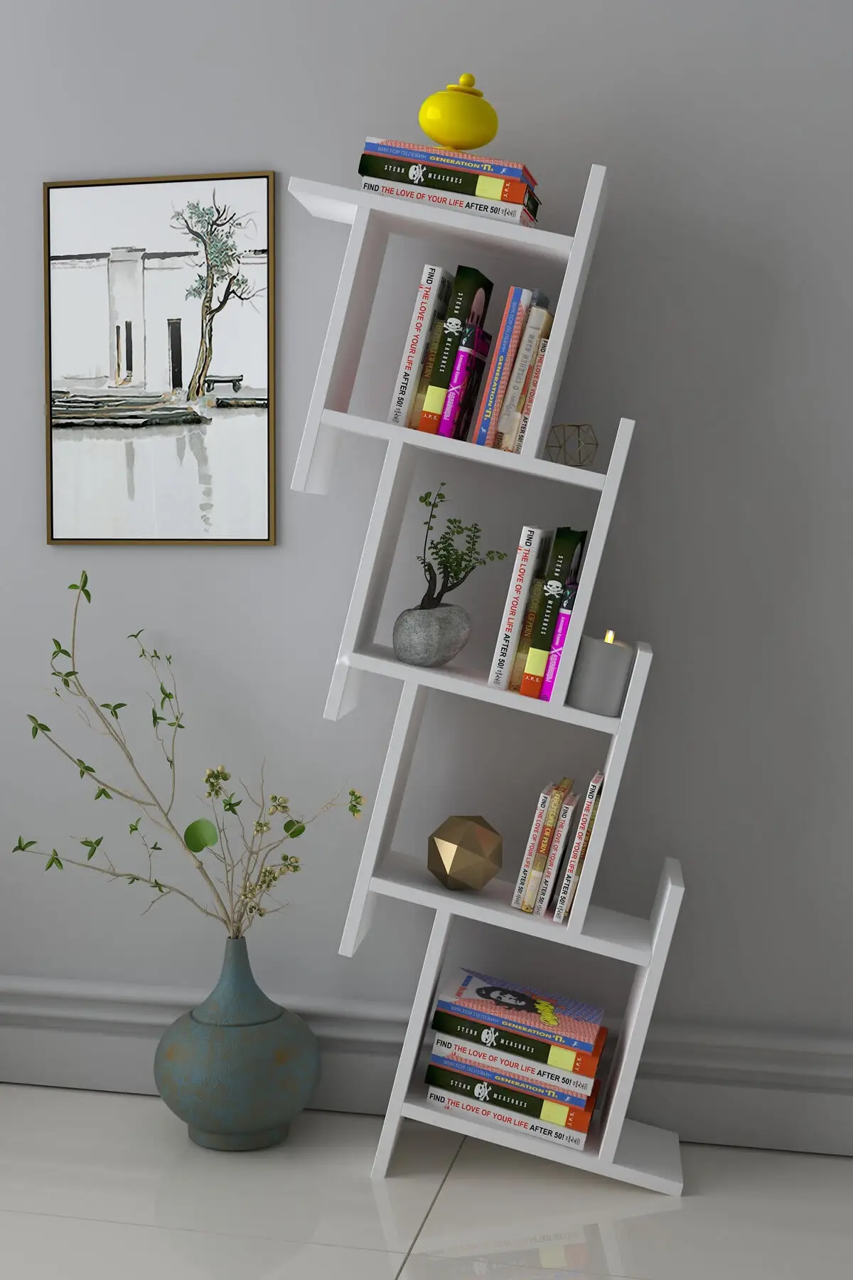 2021 Fashion Modern Design Bookcase Living Room Multi-Layer 7-Shelf Books For Plants Sundries Children Luxury Stylist