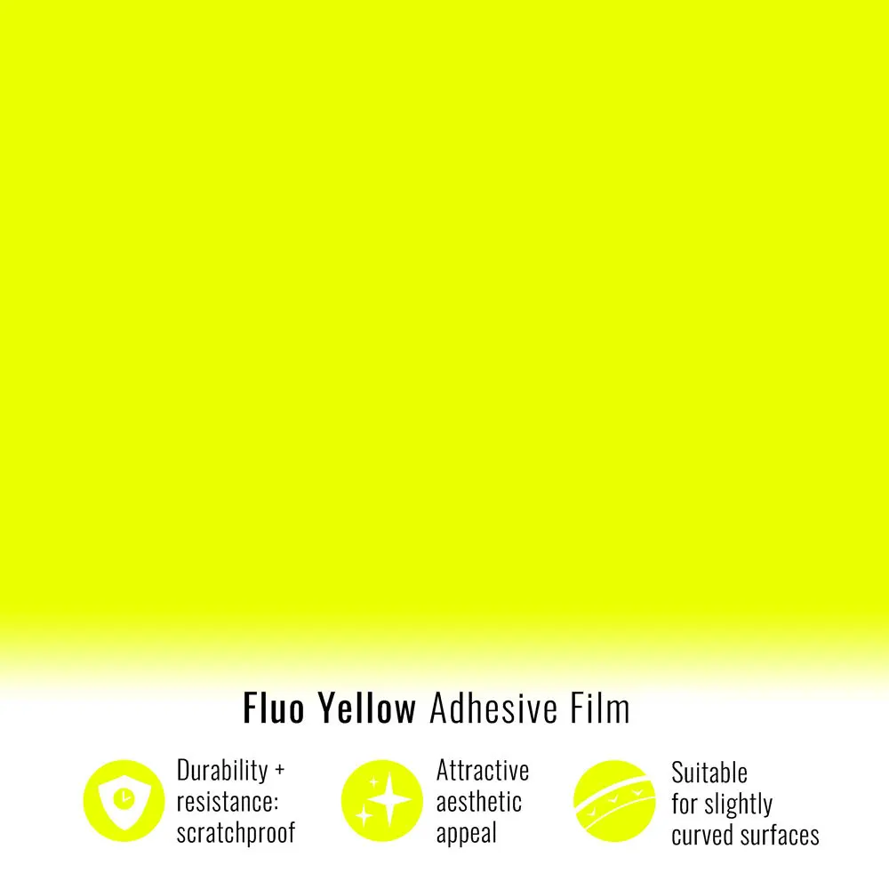 Adhesive film for Car Wrapping, Fluo yellow