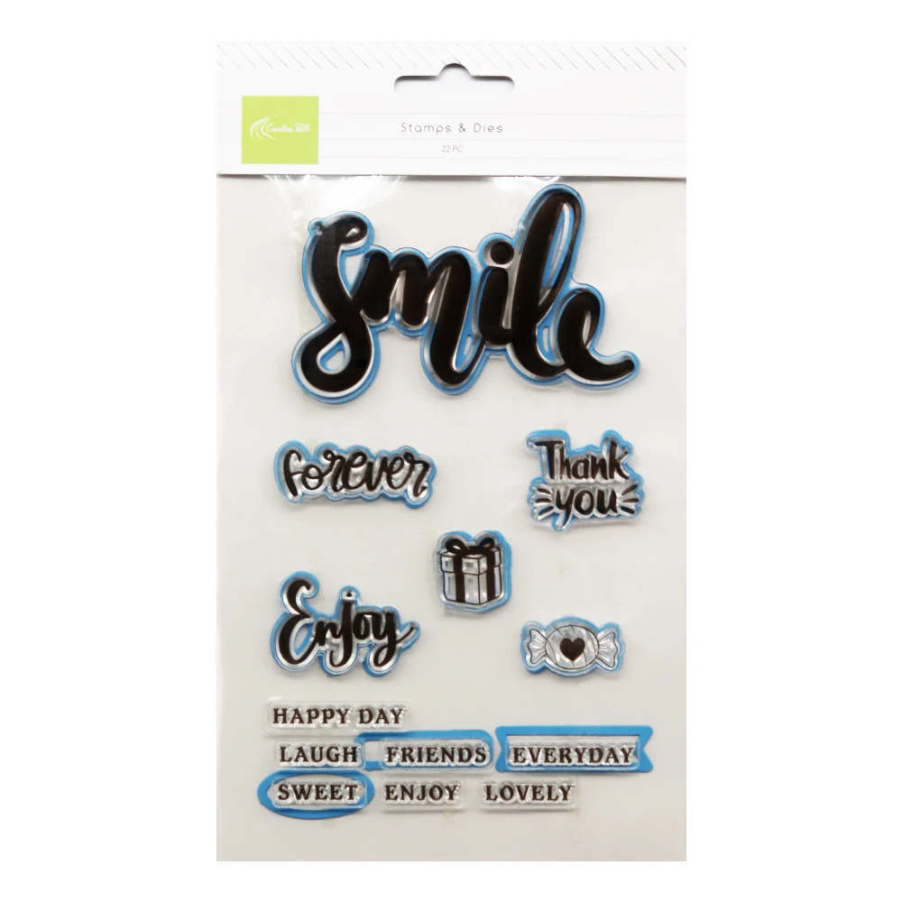 Kreative Pfad Klare Stempel Und Metall Schneiden Stirbt Set Pack DIY Handwerk Scrapbooking Cardmaking Lagern Dekoration Silizium Dichtungen – Detail 12