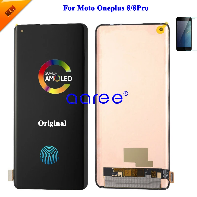 AMOLED Original LCD Screen For Oneplus 8 LCD Display For Oneplus 8T 8 Pro Display LCD Screen Touch Digitizer Assembly