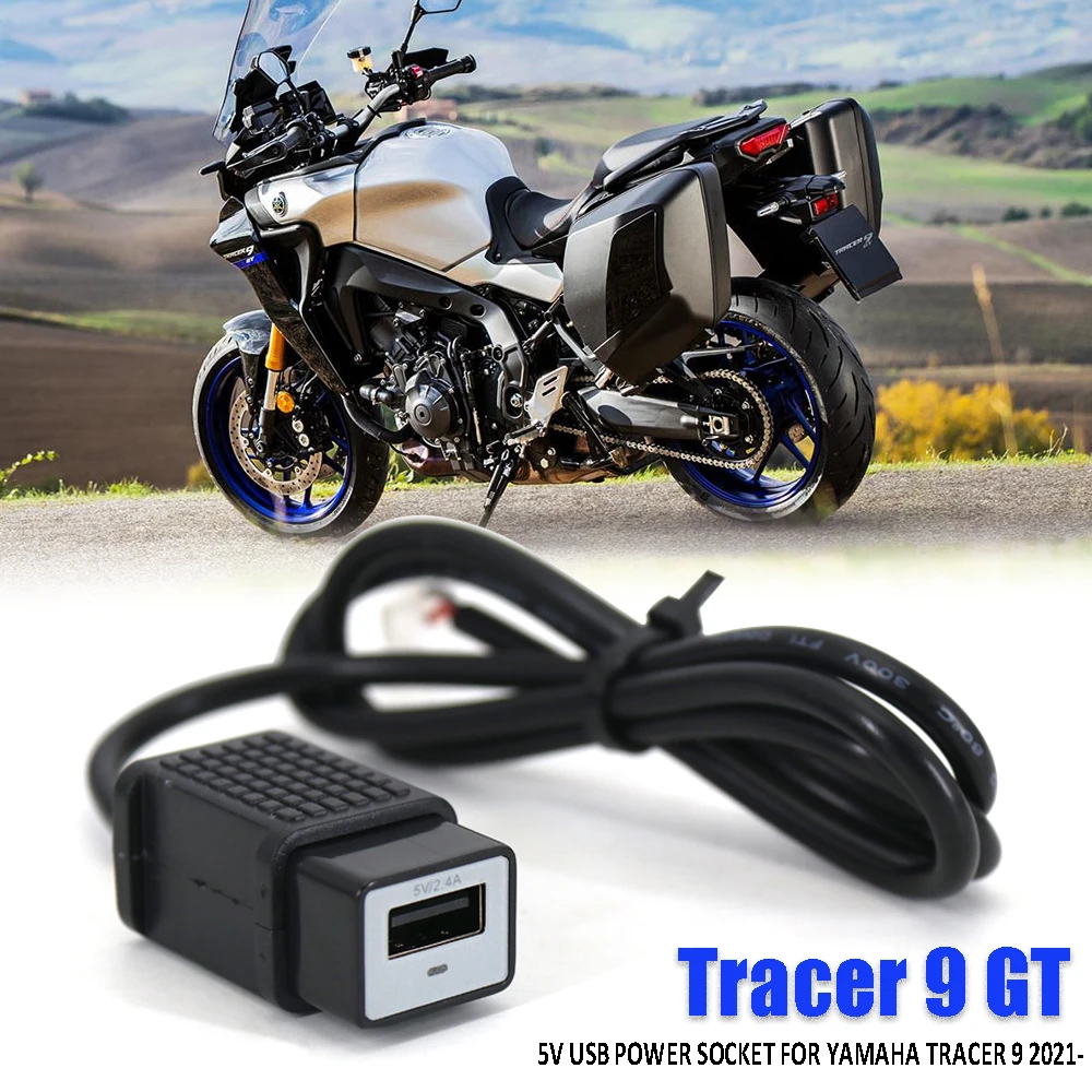 

TRACER 9/GT USB Socket Motorcycle Charger Waterproof Support Cellphone For Yamaha Tracer 900 Tracer 9 GT 2021 2022