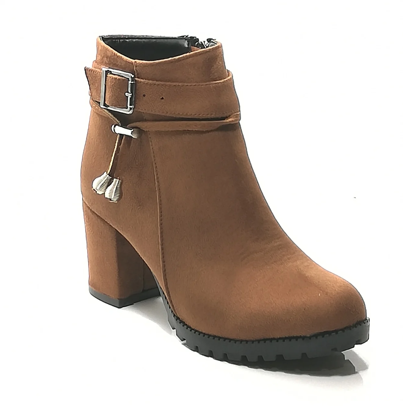 WOMAN. BROWN. SUEDE WINTER BOOTS. 7 CM HEEL HEIGHT. PLATFORM. OFFICE. WEDDING. PARTY. FOR USE. LATEST TREND.36 37 38 39 40