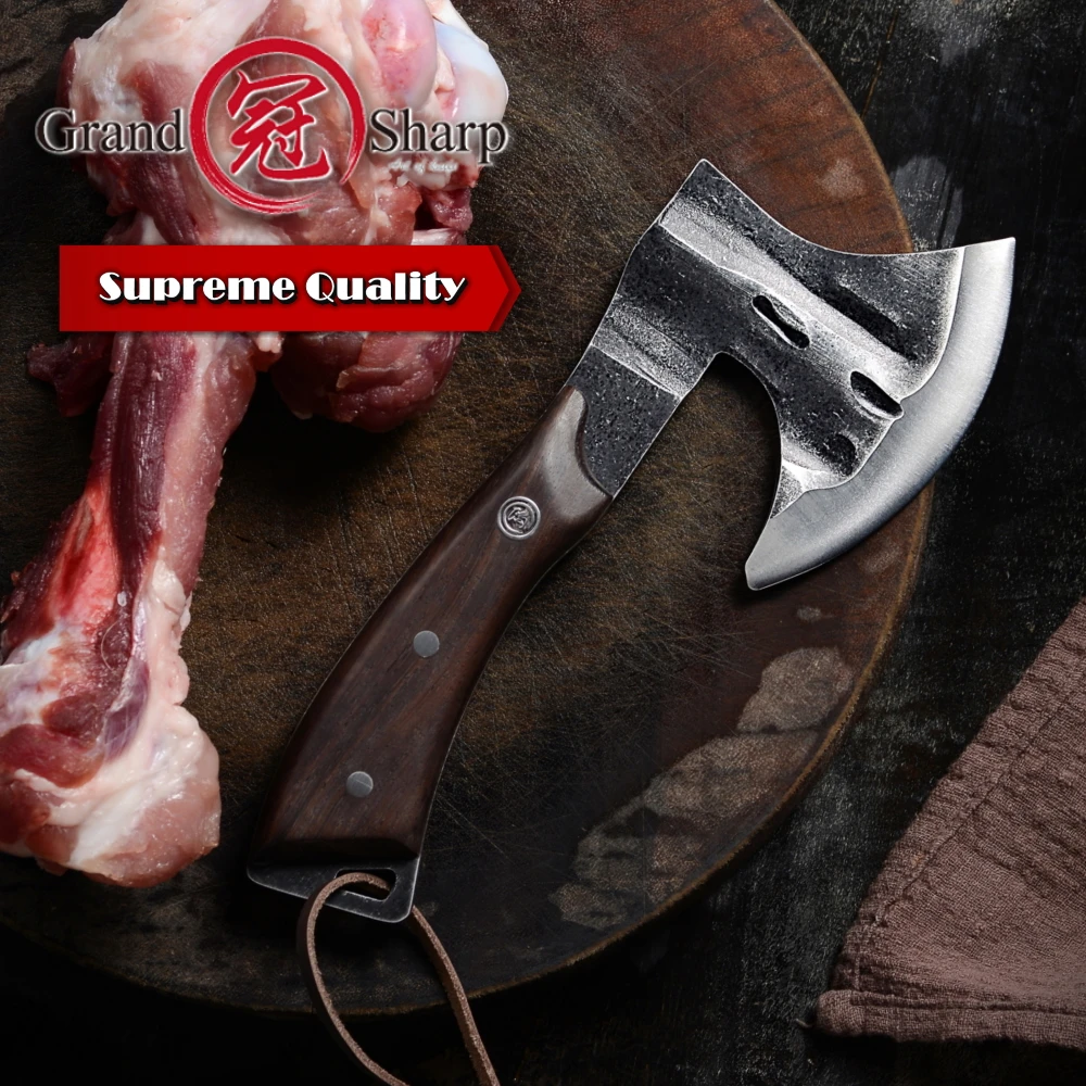 Hacha forjada a mano, cuchillo de deshuesar de Chef, hacha de fuego, Tomahawk, Gadget de pesca al aire libre, hogar, jardín, herramienta de cocina,