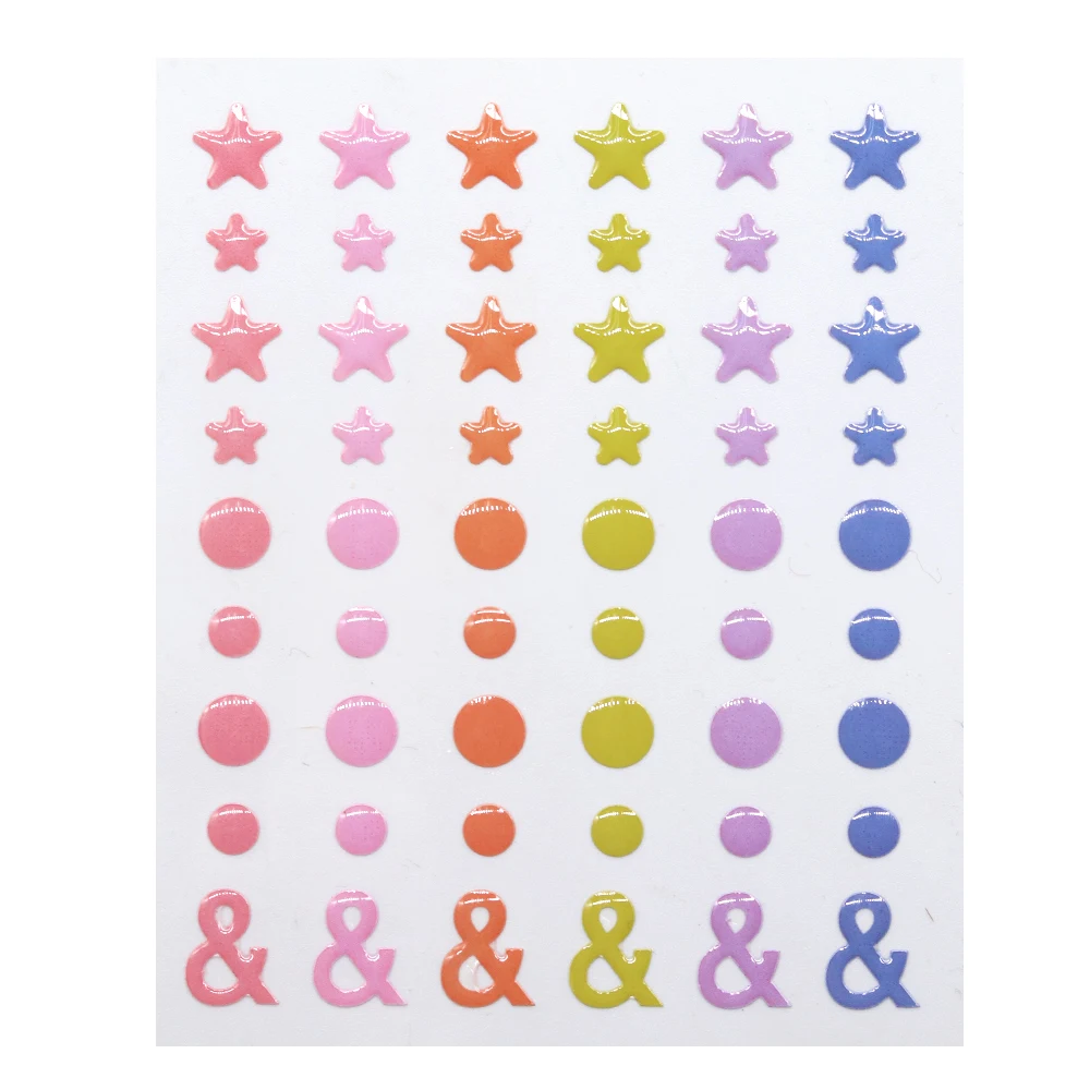 Creative Path Enamel Dots Sprinkles Resin Epoxy Stickers Self Adhesive Crafts Embellishments Scrapbooking Cardmaking Decoration