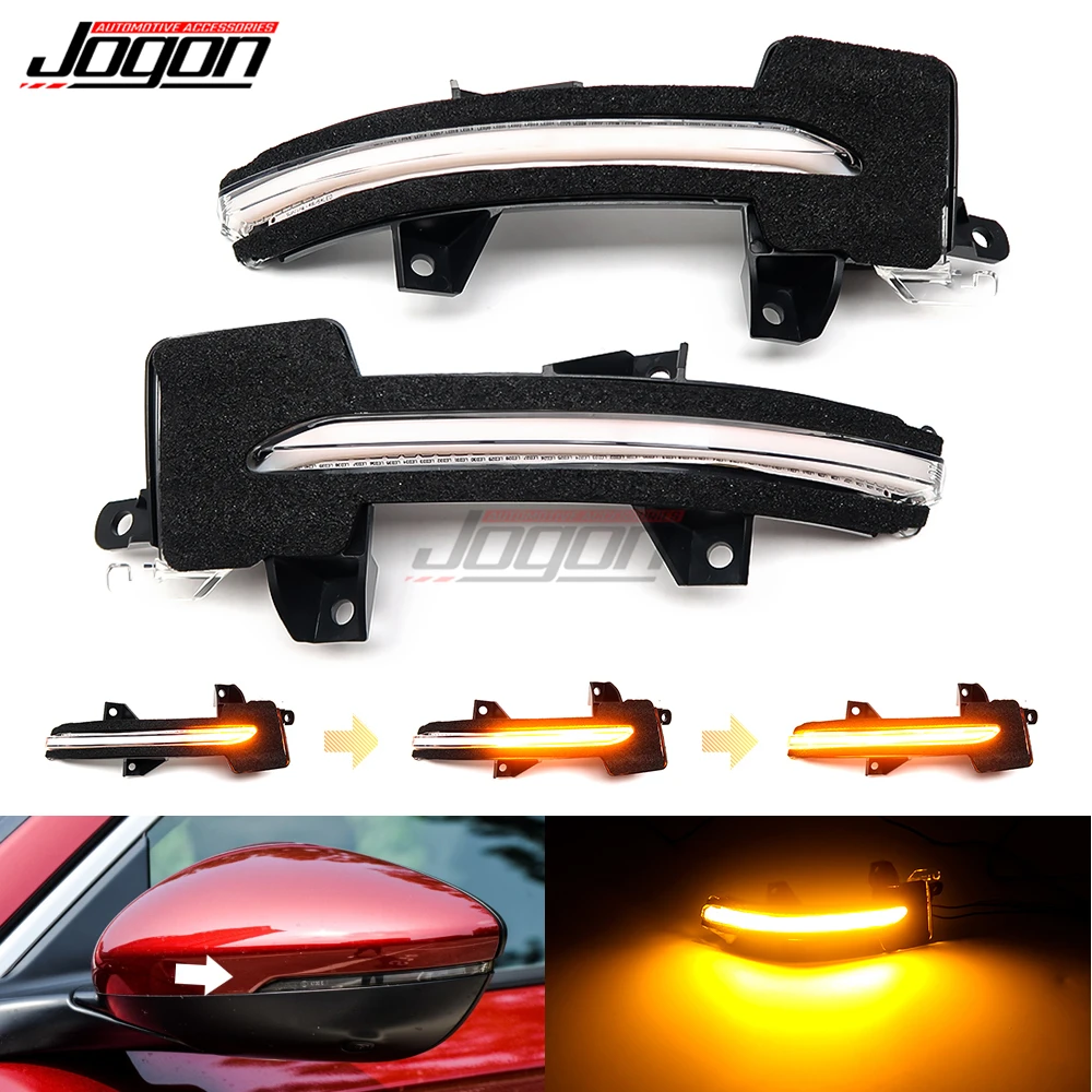 For Honda Accord LX 2018-2020 10th Gen. LED Dynamic Turn Signal Blinker Sequential Side Mirror Indicator Light Repeater Lamp