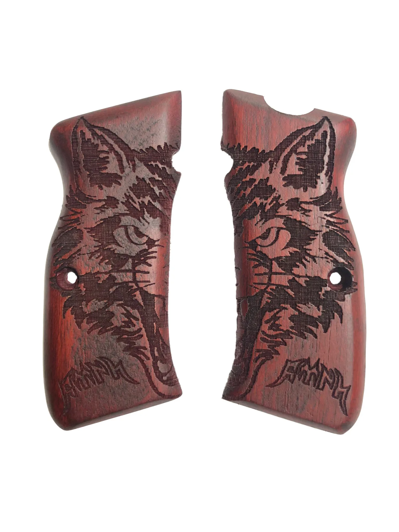 

Unshakable Mega Kýlýnç Turkish Written Red Tiger Model Laser Cutting Wooden Grip