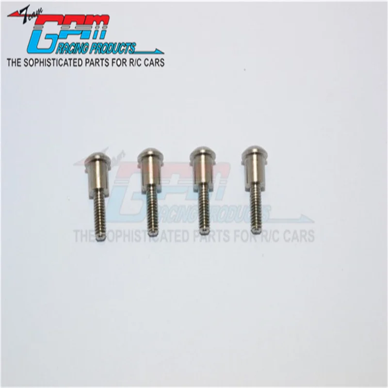 

GPM STAINLESS STEEL KINGPINS FOR FRONT C HUBS - 4PC SET FOR TRAXXAS 1/10 TRX-4 82056-4 UPGRADE