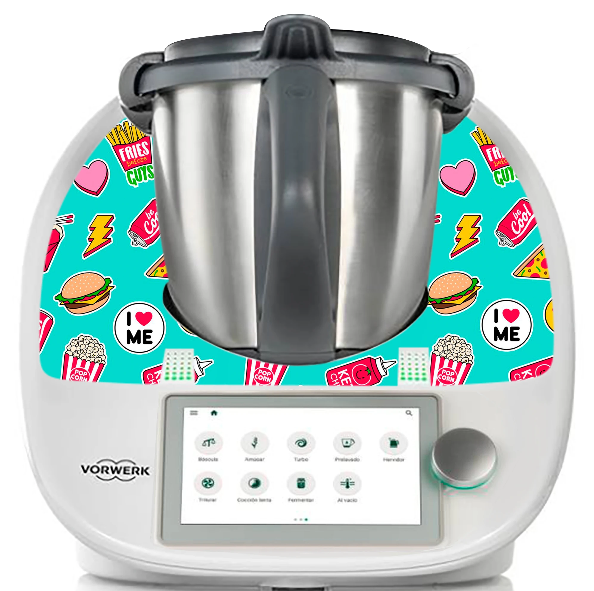 Виниловый бампер декоративный, боковой, VALIDO для THERMOMIX TM5 и TM6, kisses, украсит ваш термомикс