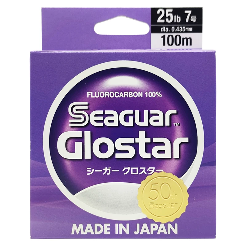 Seaguar Glostar Japan Fluorocabon 100% Fluorocarbon Fishing Line FC Shock Leader Line Fluorocarbon Leader Lure Line Leashes Fish