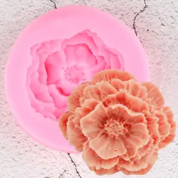 Peony Flower Silicone Mold Fondant Cake Decorating Tools Cupcake Topper Candy Chocolate Gumpaste Molds Soap Clay Resin Mould