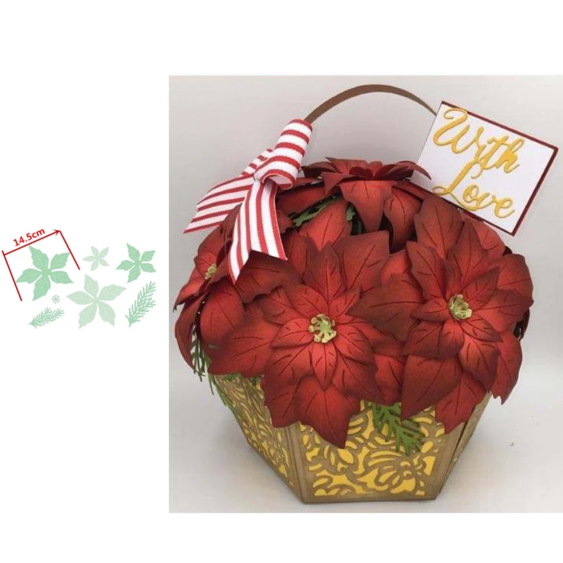 

Ultimate Poinsettia штамповочный набор, металлические штампы, трафареты для рукоделия, искусственное ремесло, создание декора, новинка 2019, тиснение