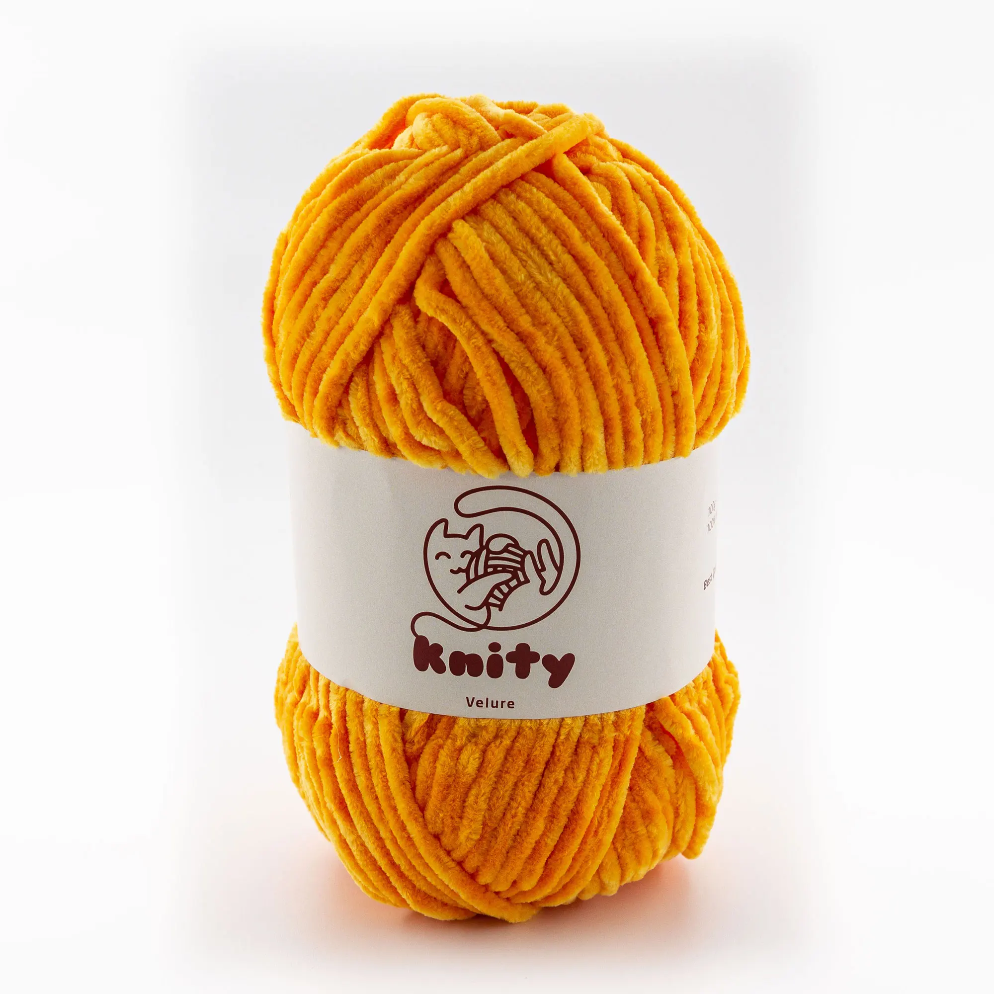 Knity Velure Knitting Crochet Yarn 100g Super Soft Bulky Thick Plush Bella Chenille Baby Wool Blanket Amigurumi Velvet Velluto