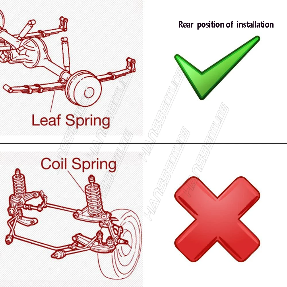 Car Chassis Accessories Extended 2 Inch Rear Kit Leaf G-Shackles And Lift 2.5 \