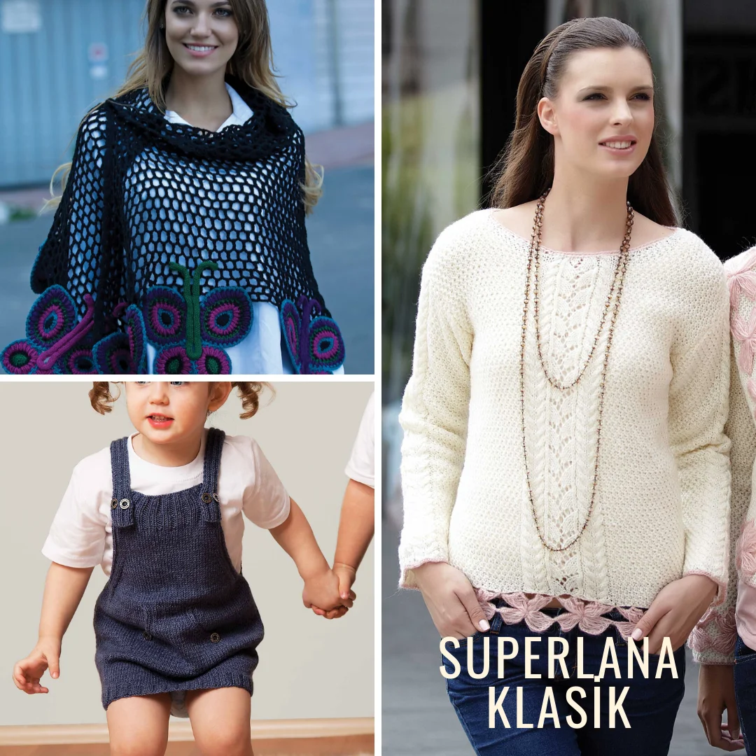 Alize superlana klasik  Lágy Fonál számára Kötés valamint Horgolás akril Befűz  multicolour Állott ízetlen Szvetter Posztóáru beanies