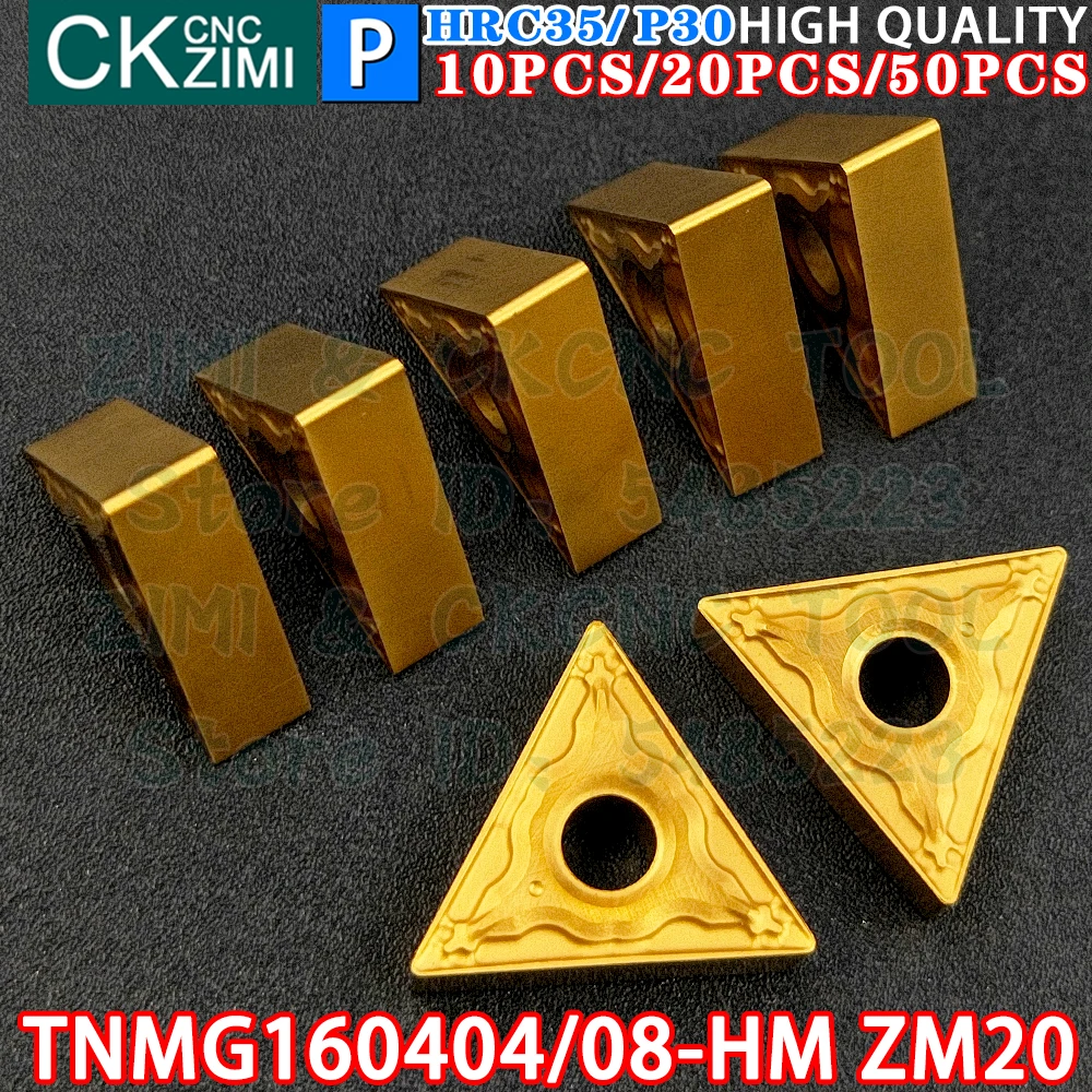 TNMG160404-HM ZM20 TNMG160408-HM ZM20 Carbide Insert External Turning Inserts Tool ​TNMG CNC mechanical Metal lathe Cutting Tool