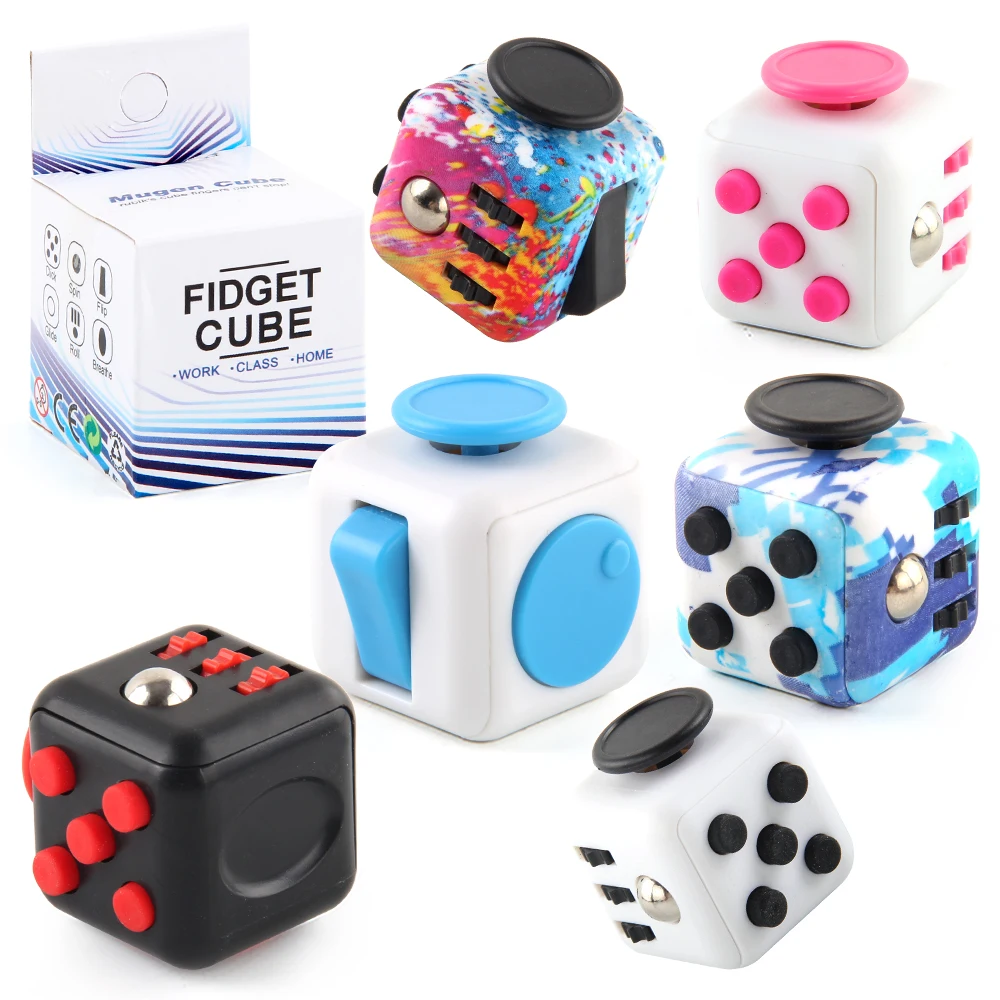 fingertip toy Decompression Dice cube For ADHD Anxiety Relief Focus Aldult Kids Stress Relief Cube Anti-stress Toys