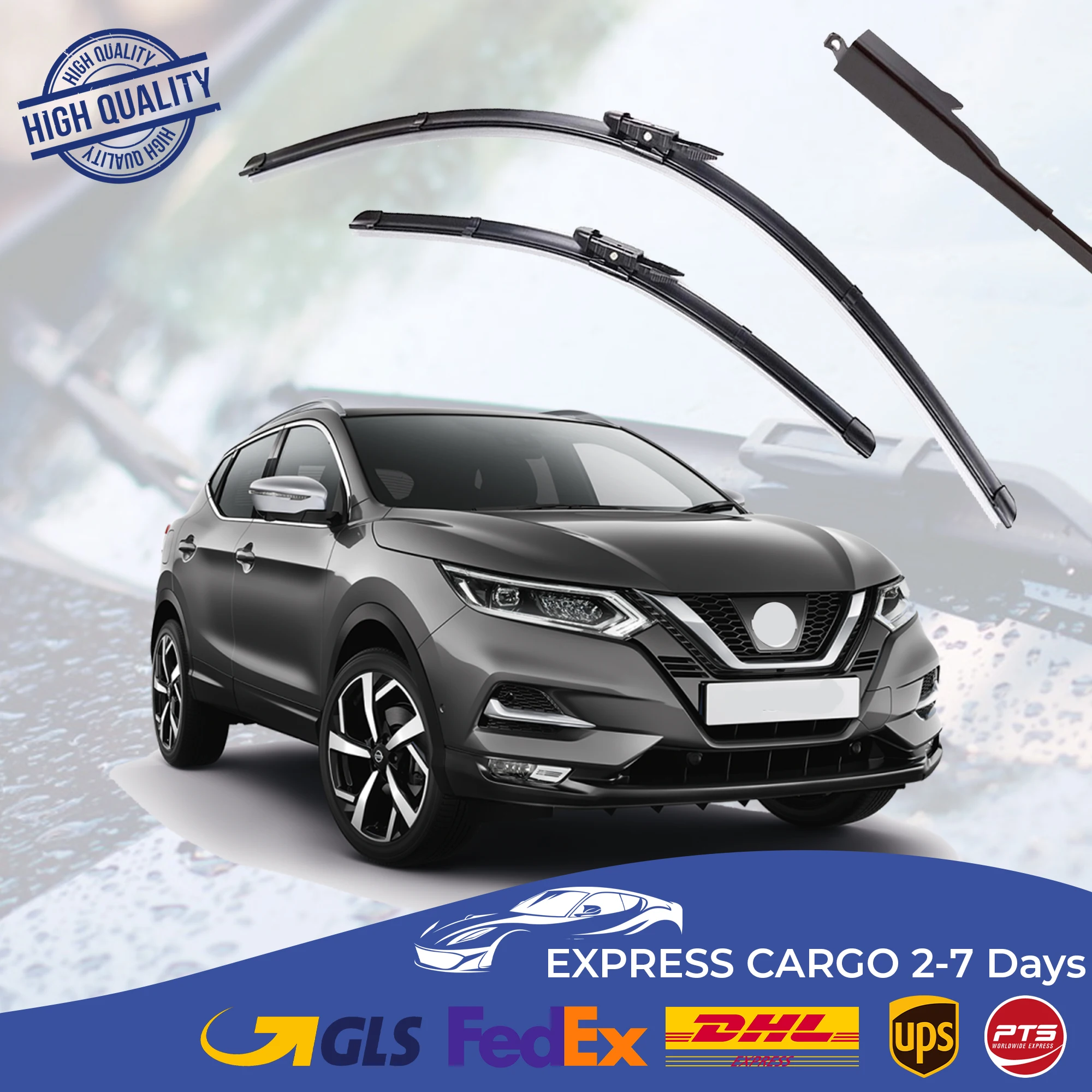 Car Wiper Blade For Nissan Qashqai 2007 2008 2009 2010 2011 2012 2013 Auto Windscreen Windshield Wipers Blades Window Wash Front