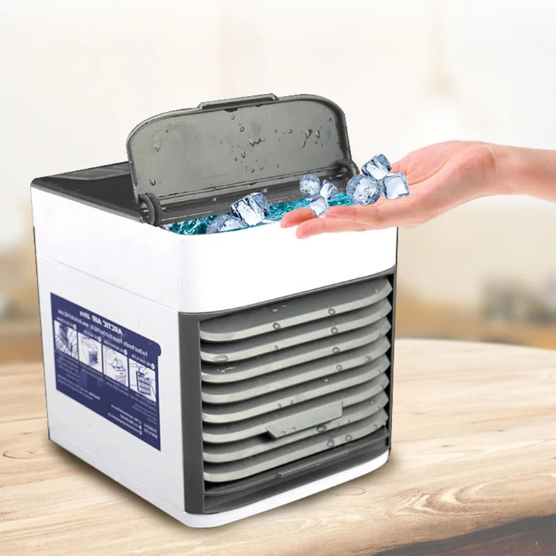 Mini portable air conditioning USB for Home Office cool air cooling fan humidifier shipping desd Spain