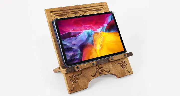 Wooden Quran Holy Bible ,Torah Stand,Portable Reading Desk Book Display,Book Holder, cook Book Stand, Stand for iPad,Mother's