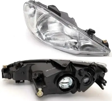 HEADLIGHT RIGHT ELECTRIC (H7 & H7) PEUGEOT 206 GTI SPORT 2003-2009 6204.S9 CİFT BULBS