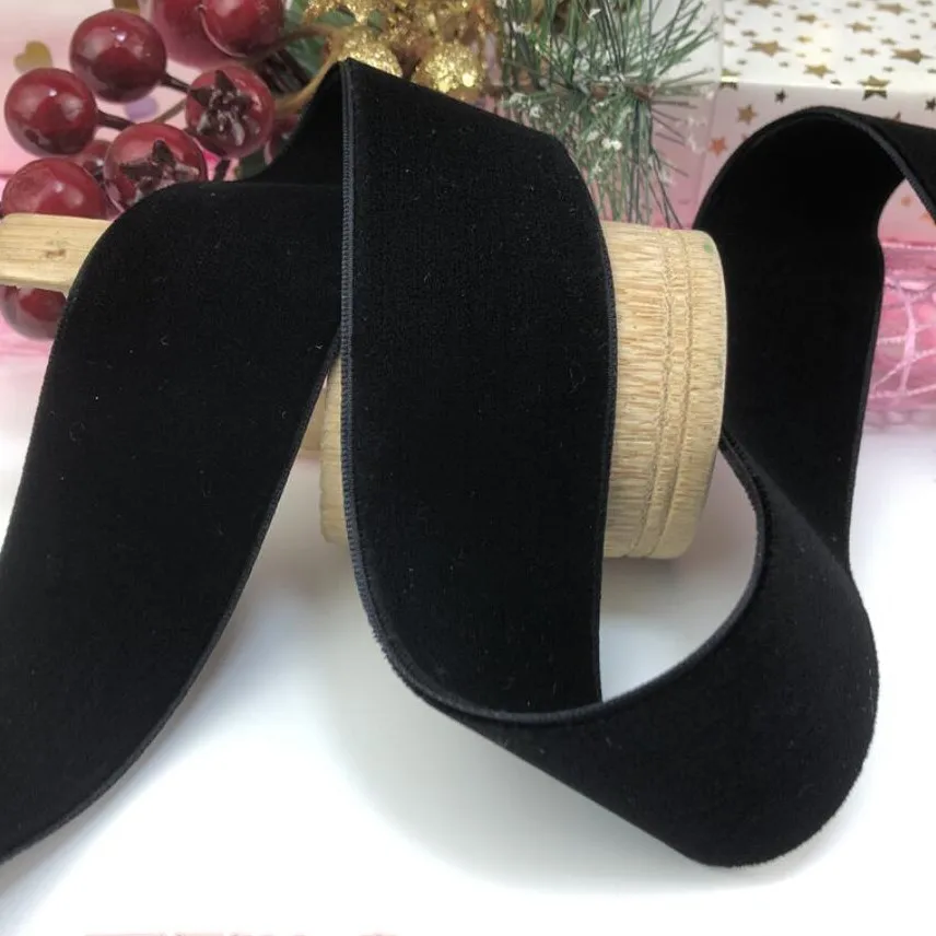 10Yards Double Sided Velvet Ribbon Black Velvet Ribbon for Webbing Diy Accessories