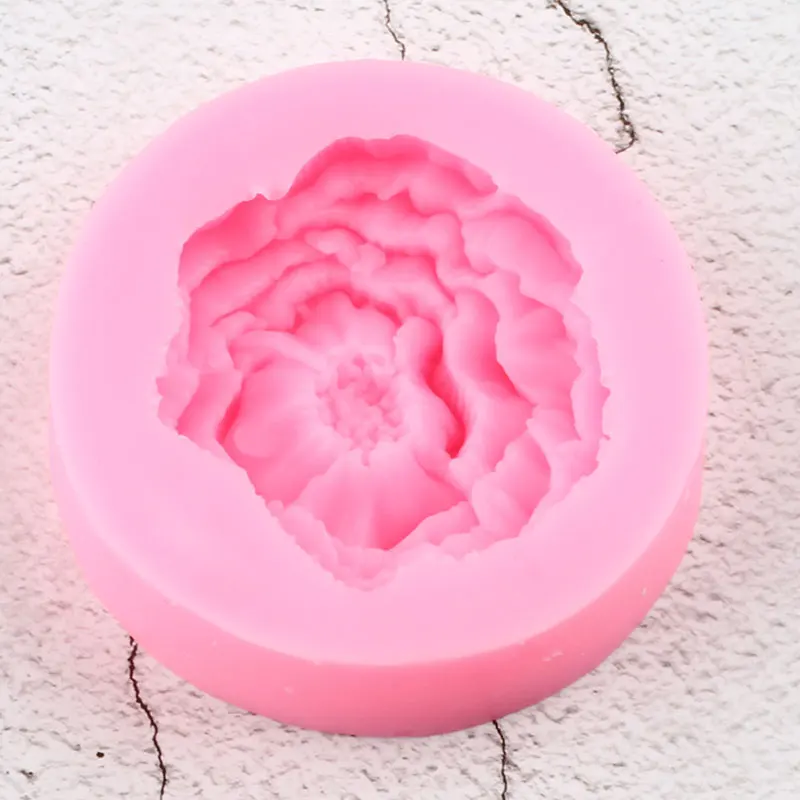 Peony Flower Silicone Mold Fondant Cake Decorating Tools Cupcake Topper Candy Chocolate Gumpaste Molds Soap Clay Resin Mould